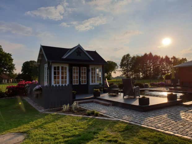 Klant afbeelding: Tuinhuis CLOCKHOUSE® 44 Royal ISO