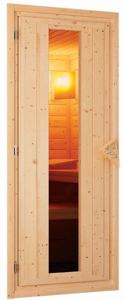 Deurpakket 38 + 40 mm sauna energiebesparend hout