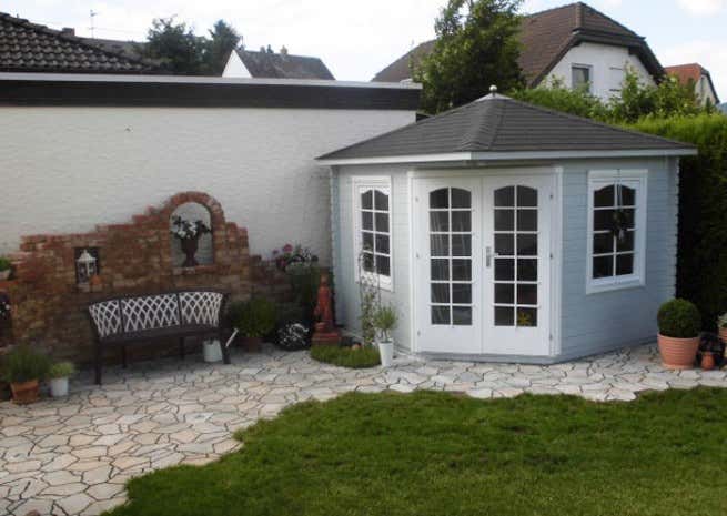 Klant afbeelding: 5-hoekig Tuinhuis Viking ISO