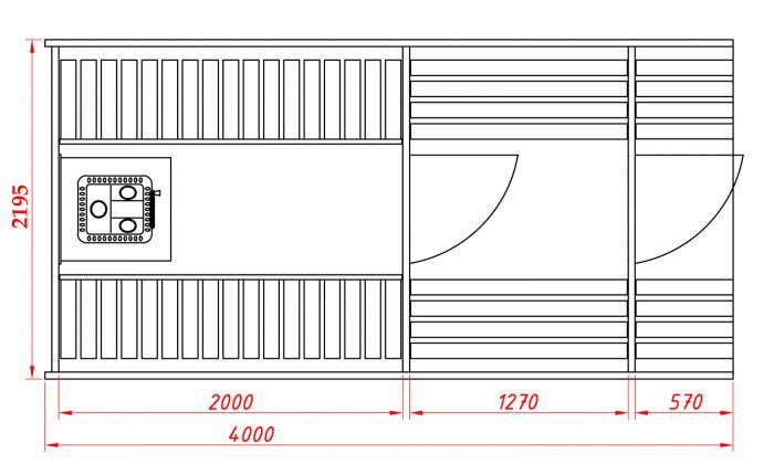 FinnTherm Fass-Sauna Max mit Harvia Holz Ofen FinnTherm Fass-Sauna Max mit Harvia Holz Ofen
