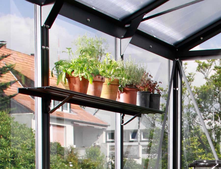Aluminium Wandplank Zwart