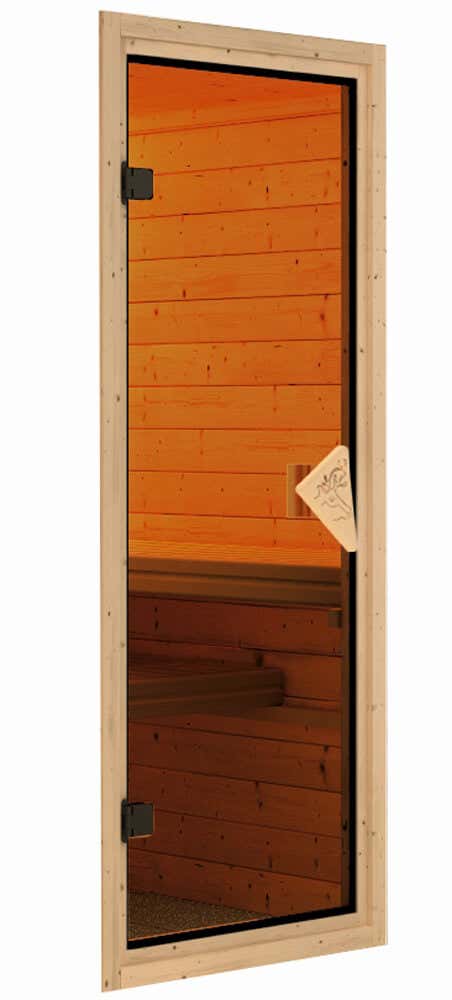 Deurpakket 38 + 40 mm Sauna Klassiek Brons