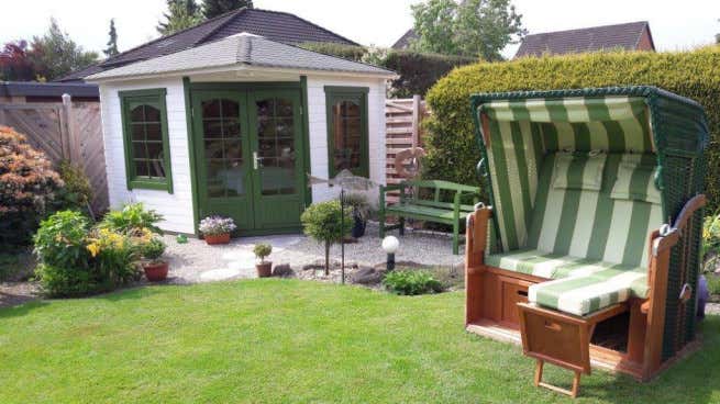 Klant afbeelding: 5-hoekig Tuinhuis Viking ISO