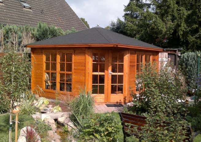 Klant afbeelding: 5-hoekig Tuinhuis model Victoria C 40