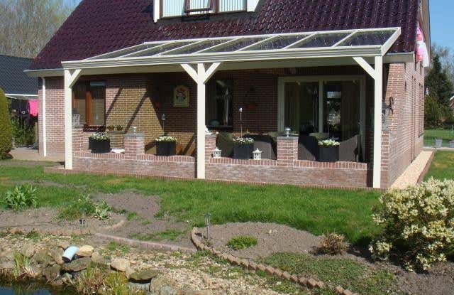 Klant afbeelding: Aluminium terrasoverkapping plat dak