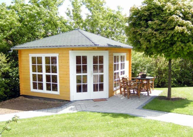 Klant afbeelding: 5-hoekig Tuinhuis model Victoria C 40