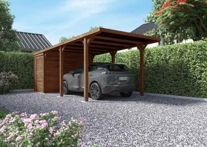 Alpholz enkele carport Leon